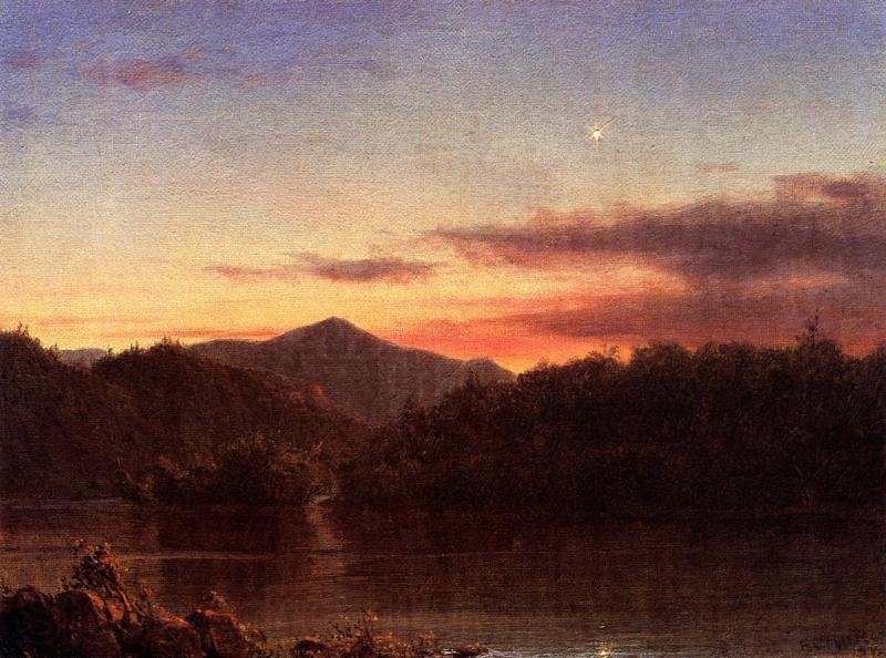 Frederic Edwin Church The Evening Star Norge oil painting art